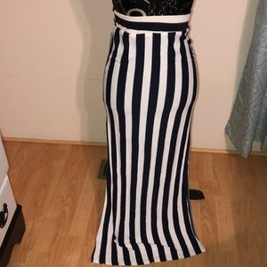 Striped Maxi Skirt